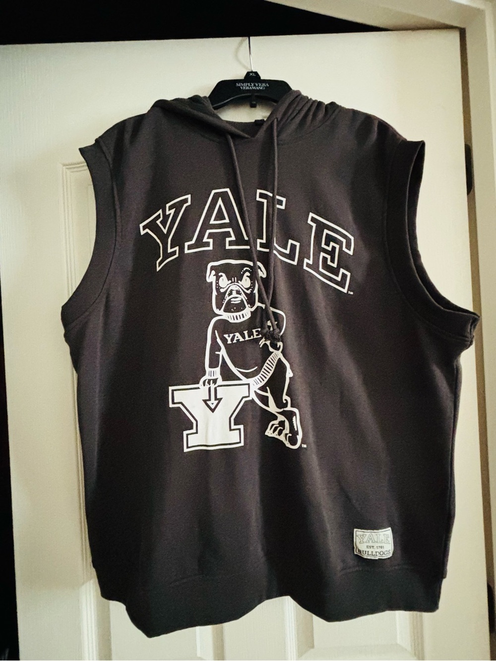 H&M Black Yale Sleeveless Crewneck Hoodie